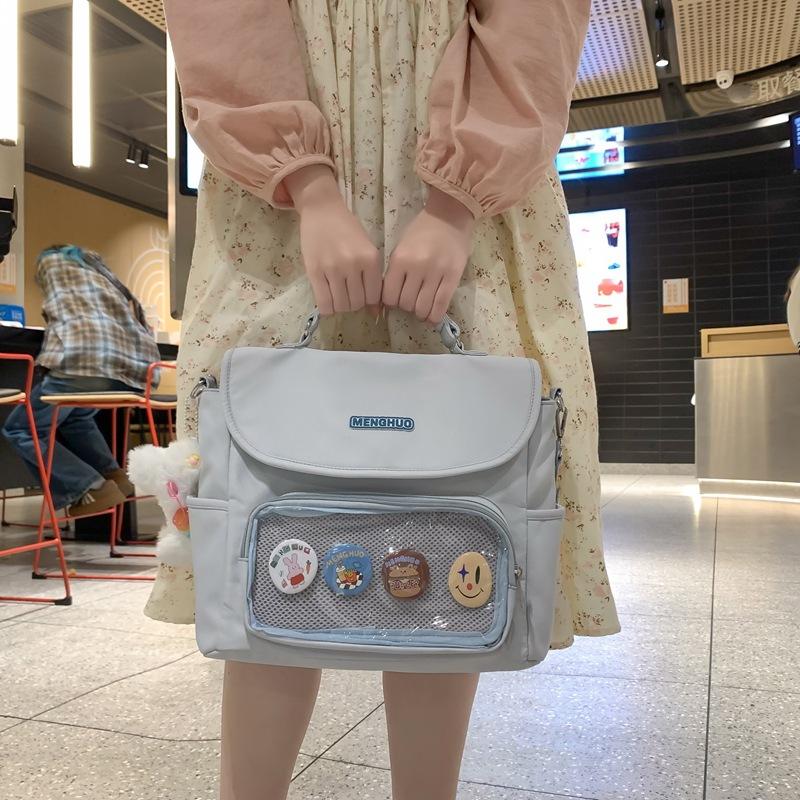 Сумка на плечо в студенческом стиле — фото 5