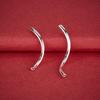 S925 Sterling Silver S-Shaped Bent Tube Beading Kit for DIY Bracelets and Necklaces