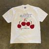 Pure Cotton 3a260g Loose Fit Short Sleeve Tshirt Unisexs American Retro Style Couples Tshirt Breathable Summer Fashion