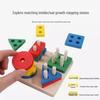 Montessori Geometric Stacking Rings & Shapes - Educational Toy for Babies & Children