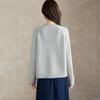 Srcr Women's 100% Wool Relaxed Fit Colorblock Sweater