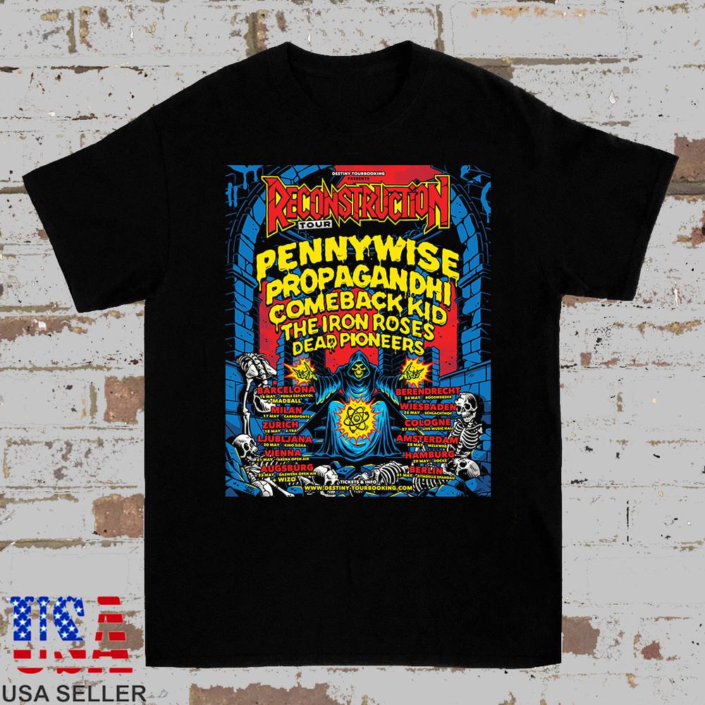 

RECONSTRUCTION TOUR Pennywise Propagandhi Band T SHIRT FULL SIZE S-4XL 4XL