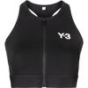 SS22 Logo Print Cropped Sports Tank Top Women Tops Black HG8636