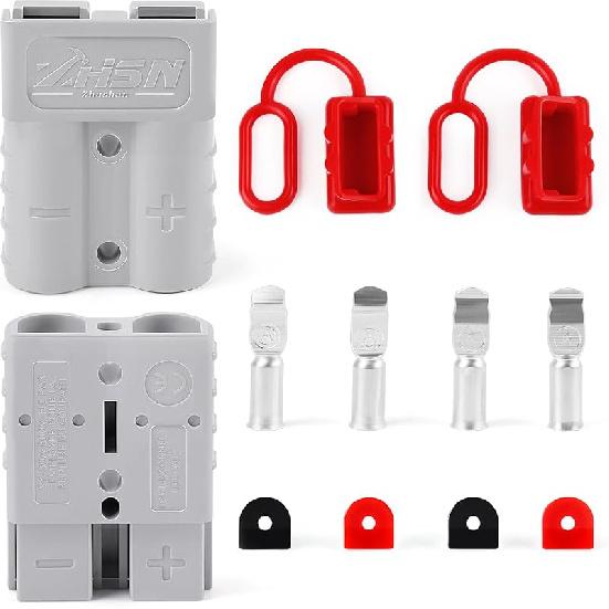 Zhushan 2 PCS 120a Battery Quick Connect/Disconnect Wire Harness Plug Connector Kit - Ideal for Cars, Trailers, Motors, and Electronics Maintenance