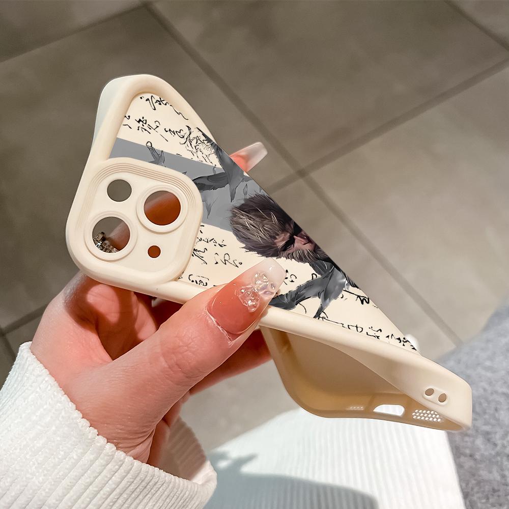 Soft Silicone Square Ladder Printing Pattern Phone Casing Full Cover Camera Shockproof Protection Rubber Case for iPhone Infinix Tecno OnePlus