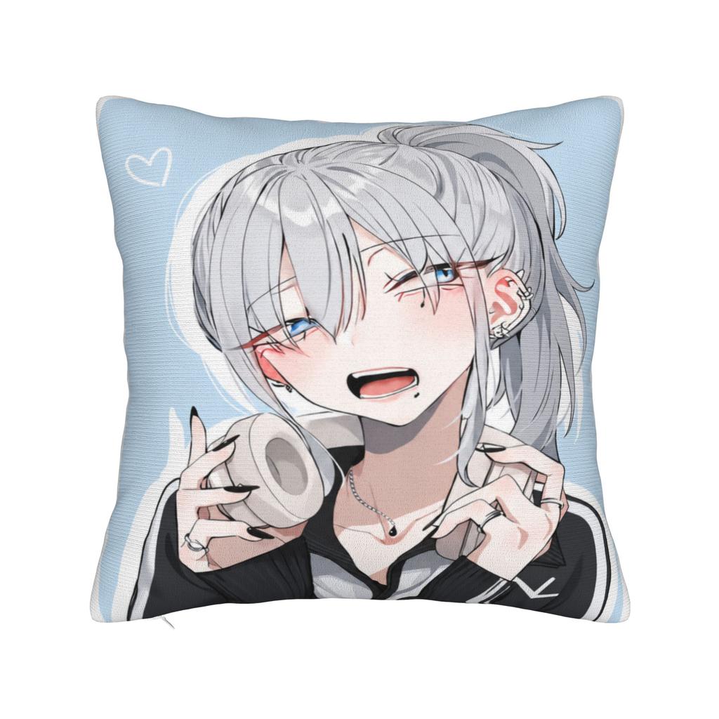 Haimiya Senpai Wa Kowakute Kawaii Manga Pillowcases Funny Pillow Case For Living Room Bed Chair Soft Pillow Cover