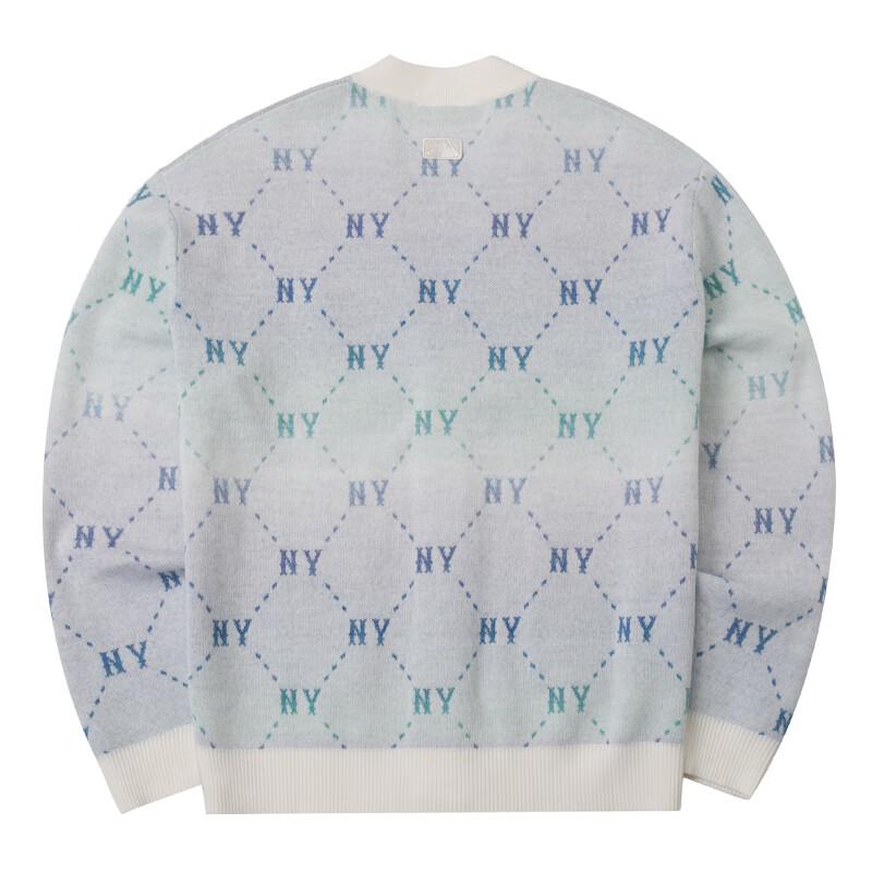 New MLB New York Yankees Gradation Dia Monogram Knitwear Unisex Cream 3AKCM0244-50CRS