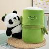 Bamboo Tube Panda Doll Plush Toy Cute Hug Bamboo Panda Doll Cartoon National Treasure Panda