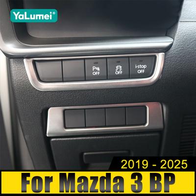 Für Mazda 3 BP 2019 2020 2021 2022 2023 2024 2025 Edelstahl Auto Scheinwerfer Einstellknopf Zierabdeckung Aufkleber