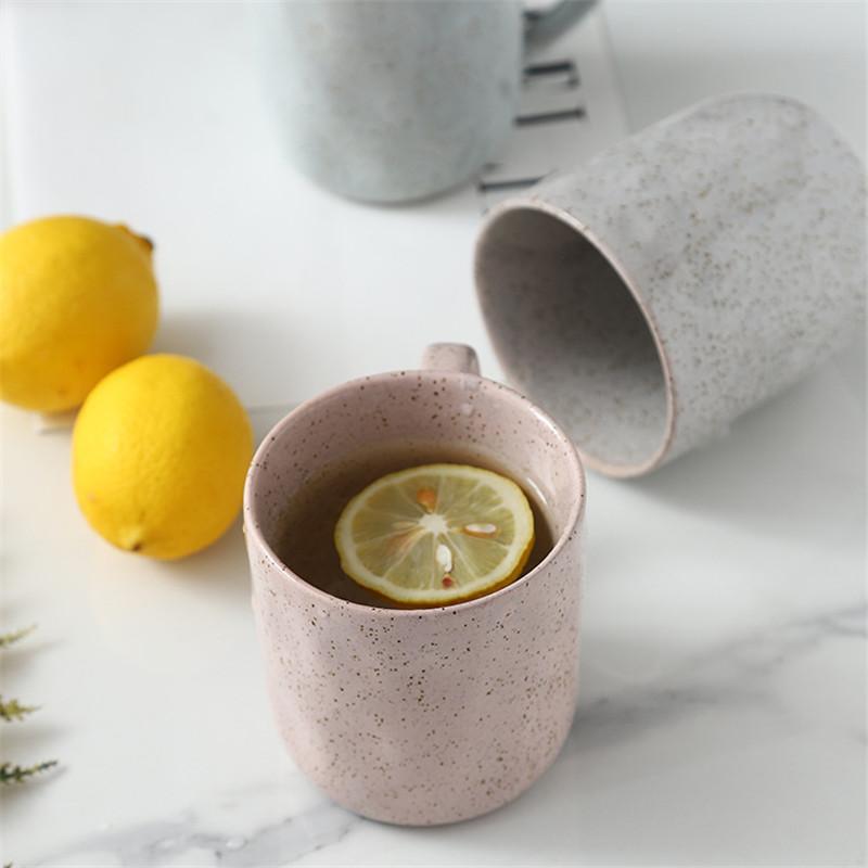 Nordic Style Retro Ceramic Water Cup Creative Tea Milk Cup For Office And Home Gifts birthdays Christmas Mug 350ML