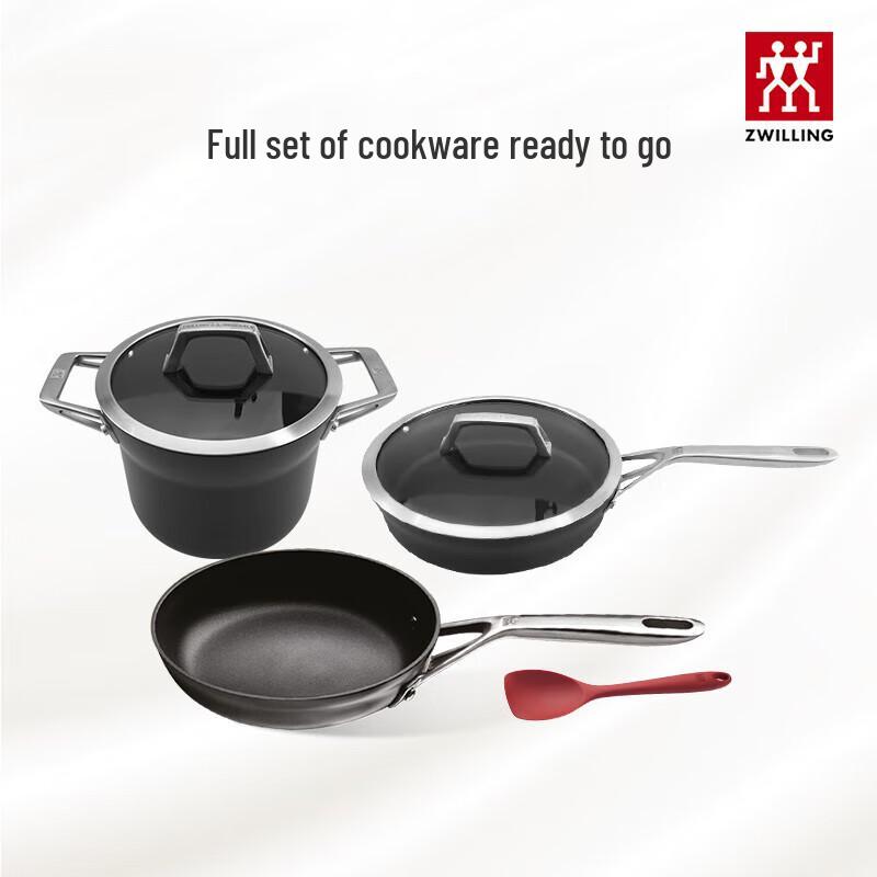 Zwilling 4-Piece Cookware Set with Silicone Spatula