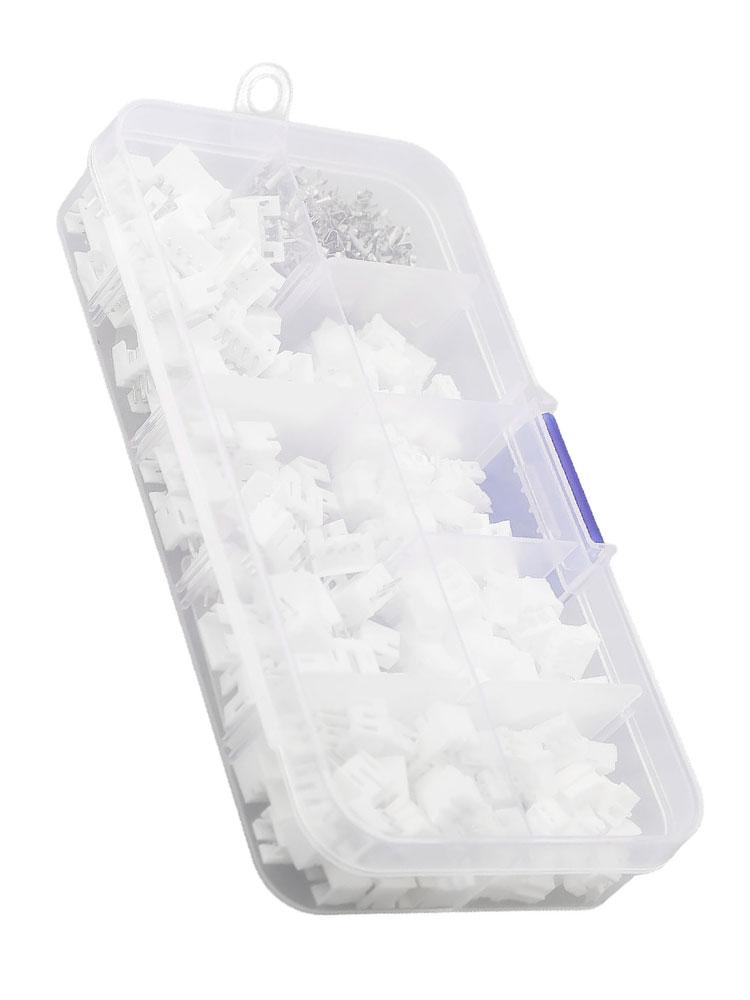 Easy to Use 450 Pc JST PH Connector Kit with 2/3/4 Pin Housing Plugs & Terminals for LED Lighting & Circuit Boards