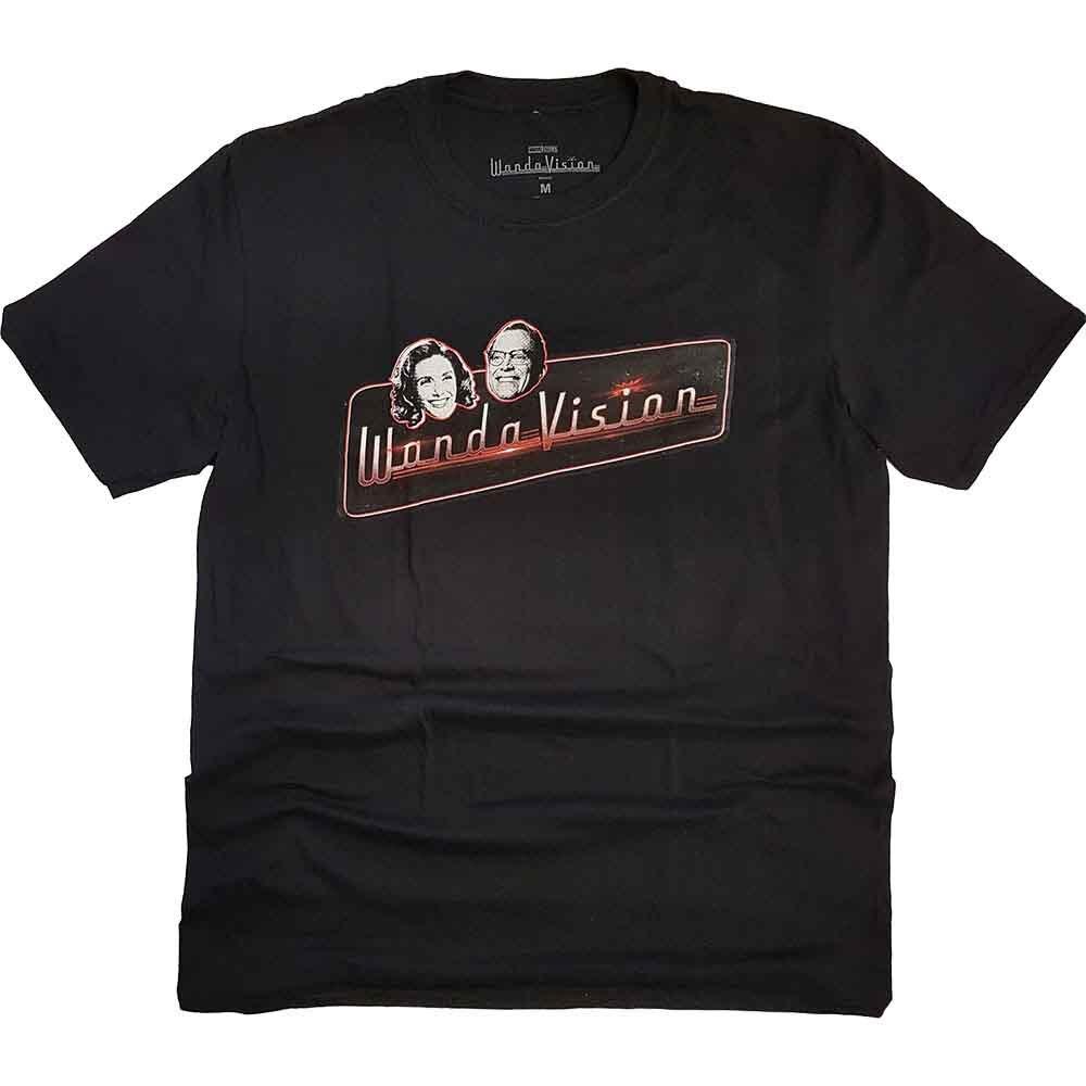 Wandavision T Shirt Red Logo Comics Unisexs Black M S