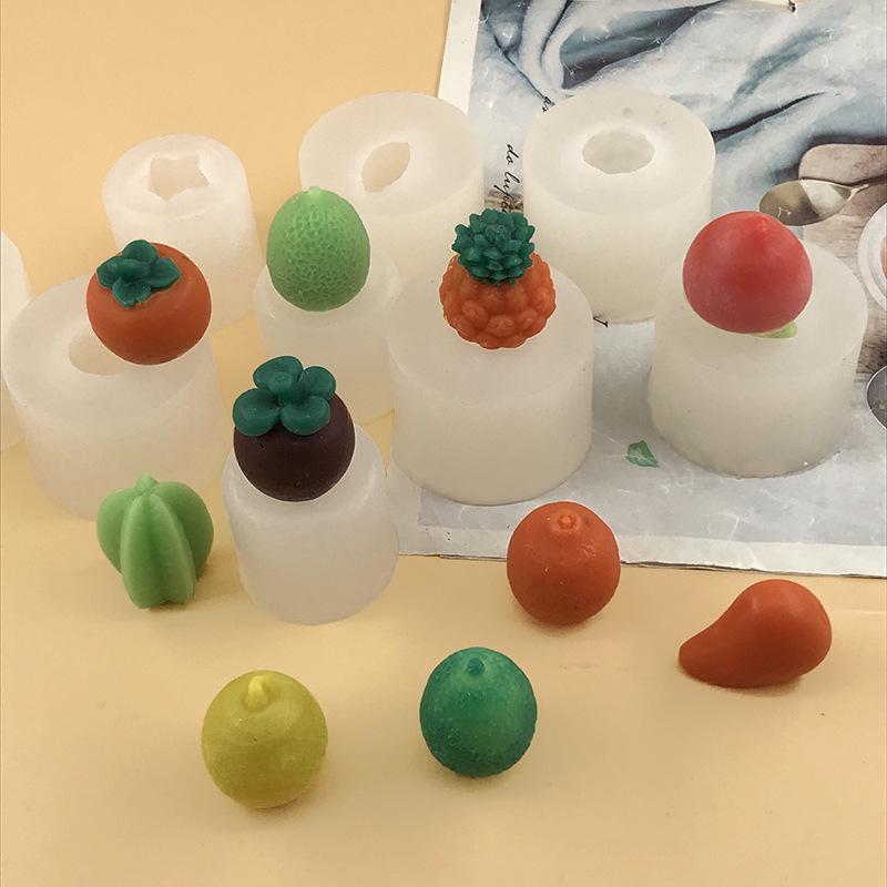 Mini silikonová forma na svírání nosu kaki pro DIY výrobu čokolády a pryskyřice