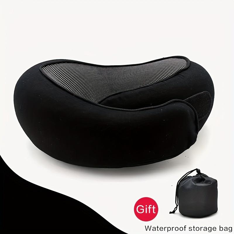 A Durable U-Shaped Travel Pillow Made of That Provides Soft Neck Support And Retains Its Shape, Perfect for Use On Airplanes.