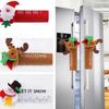 Christmas Microwave Oven Door Handle Cover Dishwasher Door Handle Cover  Xmas Party Decoration