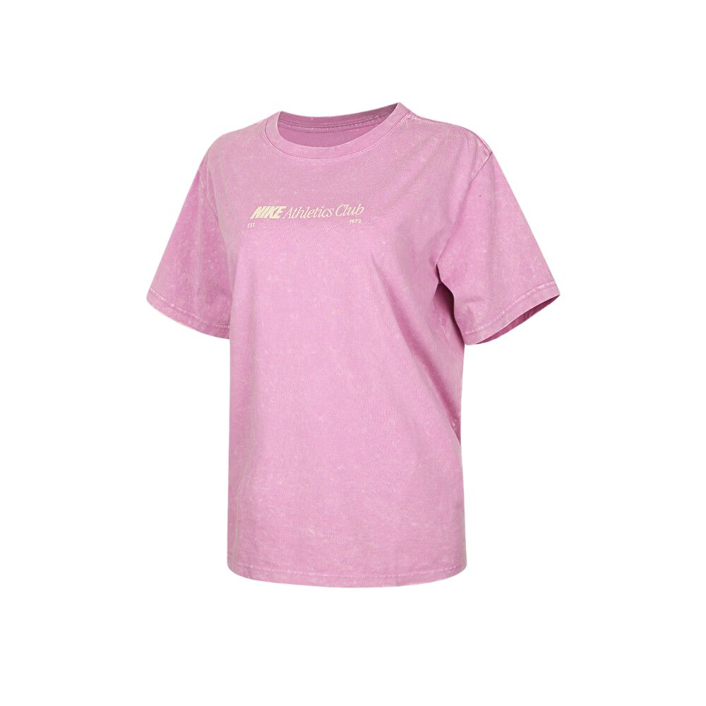 

Nike Club T Shirts Women s Pink Crew Neck Moderate IR7876-503 XL