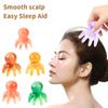 Resin Octopus Shaped Head Meridian Acupoint Massage Comb Wide Tooth Scalp Comb Back Neck And Back Manual Deep Massage Tools