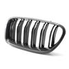 Carbon Fiber For BMW F10 5 Series 520i 523i 525i 530i 535i 2010-2016  Glossy Black Dual Slat M5 Style Front Kidney Grille Grill