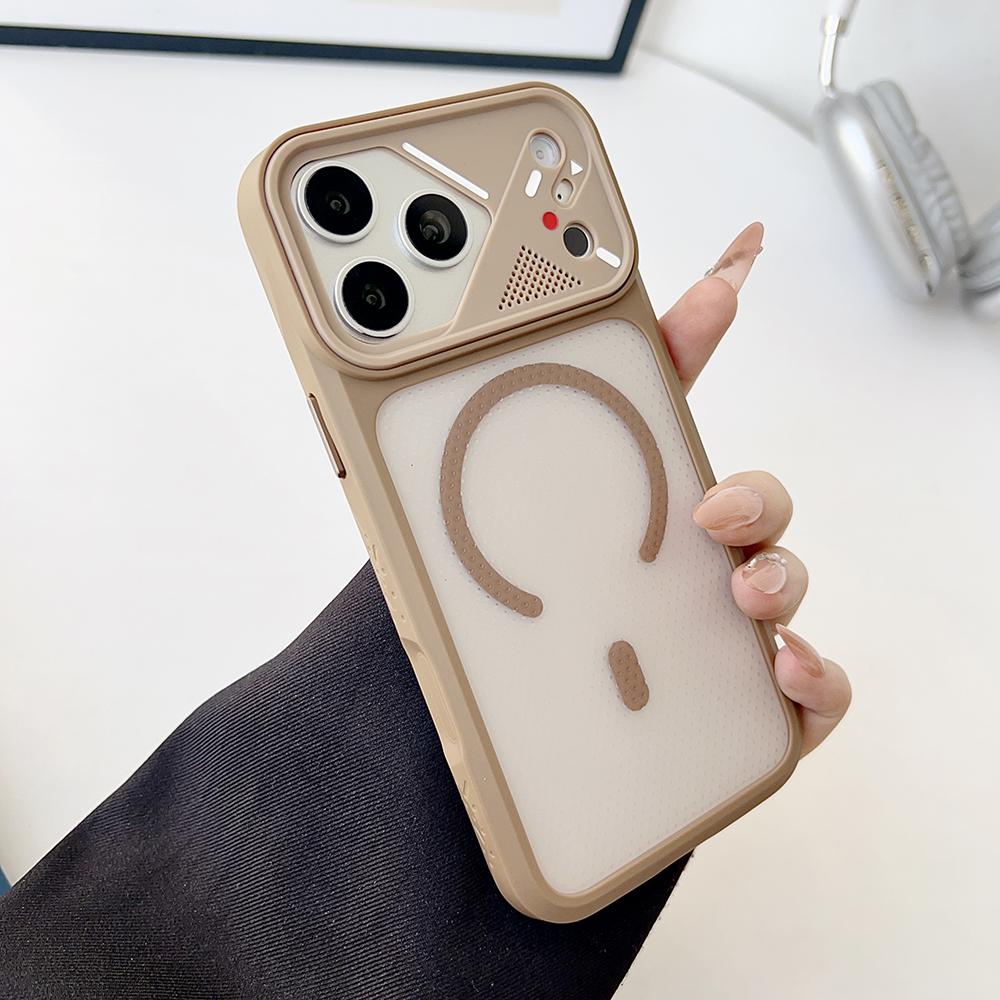 

Skin Sensitive Frame For Magsafe Semi Clear Case For iPhone 17 16 15 14 Plus 13 12 11 Pro Max Shockproof TPU Soft Edge Cover iPhone 12