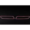 Cover Trim Middle Console Button 2016- Red Aluminum 2X For Benz E-Class W213