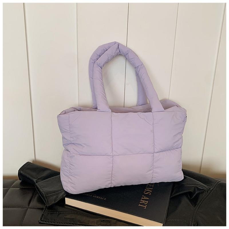 Cotton clothing bag women's large-capacity new autumn and winter versatile casual shoulder handbag commuter tote bag