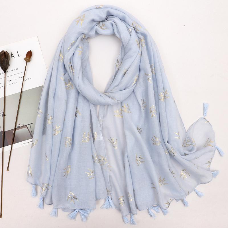 

Solid Color Muslim Head Scarf Shawls Women Preal Cotton And Wraps Pashmina Bandana Female Foulard Star Hijab Stores