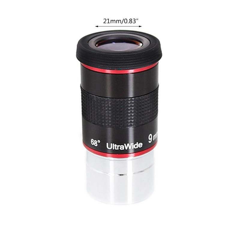 Telescope Eyepiece 1.25In 6mm/9mm/15mm/20mm UltraWideAngle 68° Astronomical Monocular Eyepiece for Planet Observation