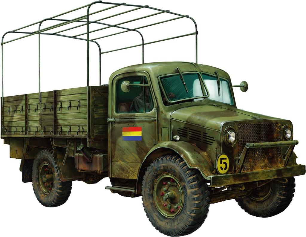 CAMS Bedford Truck with Interior Plastic Model Kit CCA35019 1/35 GS-OXD Mk.I (Military Vehicle)