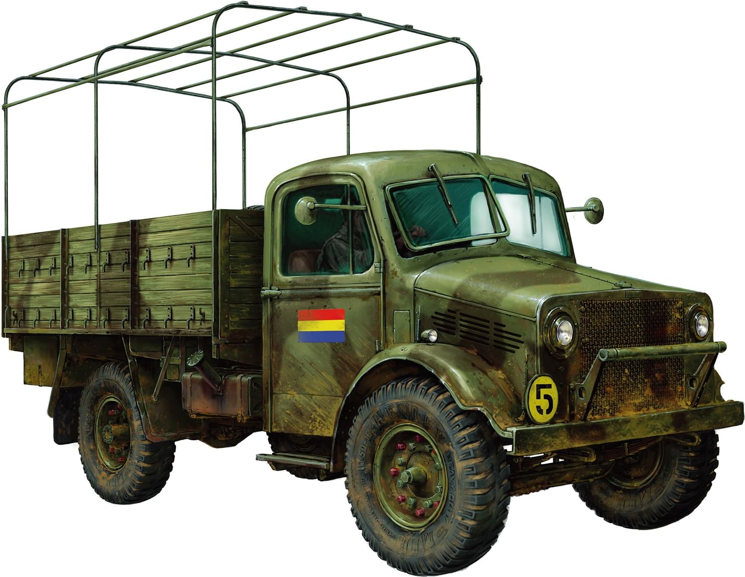 

CAMS Bedford Truck with Interior Plastic Model Kit CCA35019 1/35 GS-OXD Mk.I (Military Vehicle)
