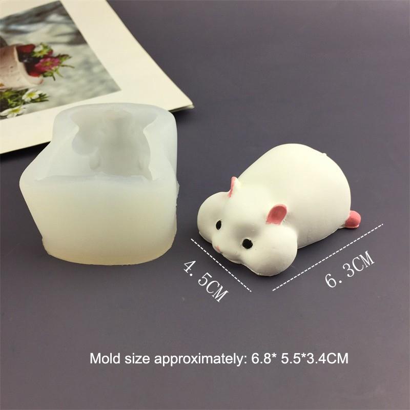 

Hamster Silicone Cake Mold Hamster Shape Mousse Mould Cute Hamster Candle Mold Baking Cake Decoration Tools Kitchen Accessories