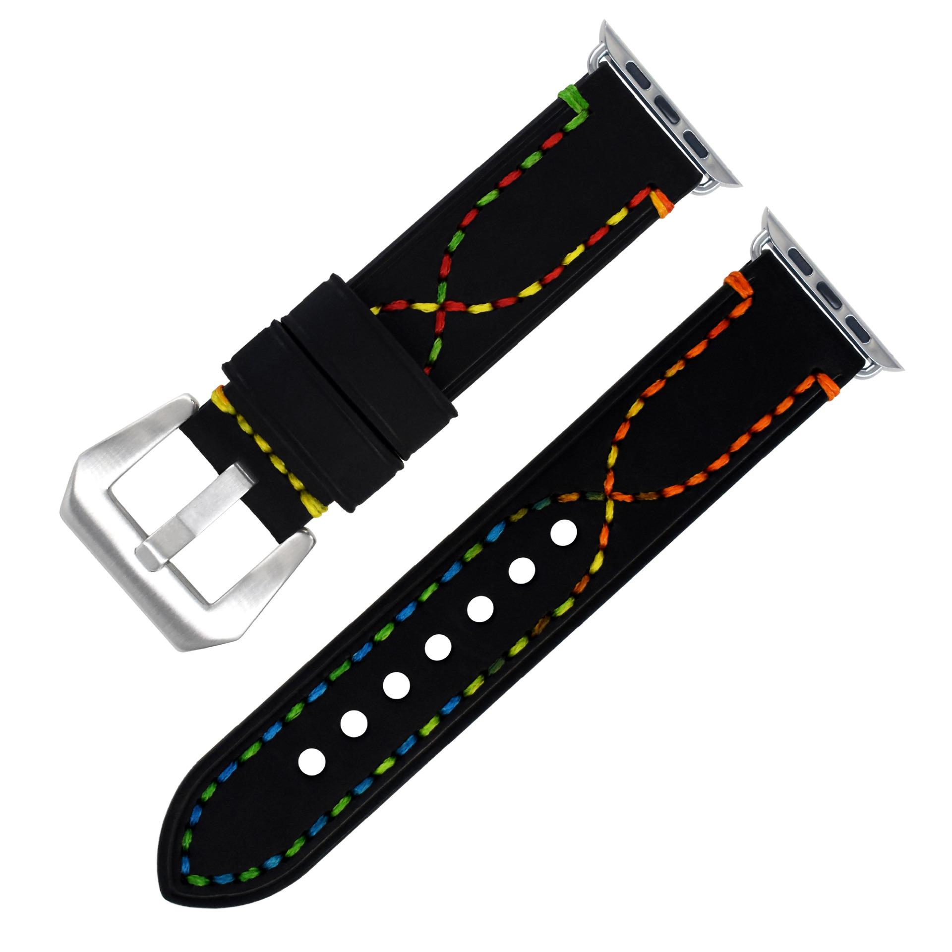 

Crazy Horse Cowhide Watch Strap Is Suitable For Apple Genuine Leather Strap S876Iwatch Handmade Strap. 38/40/41mm-22