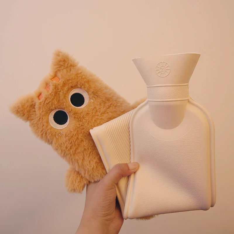 Extended Cartoon Hot Water Bottle - Explosion-Proof and Insulated for Bed and Feet
