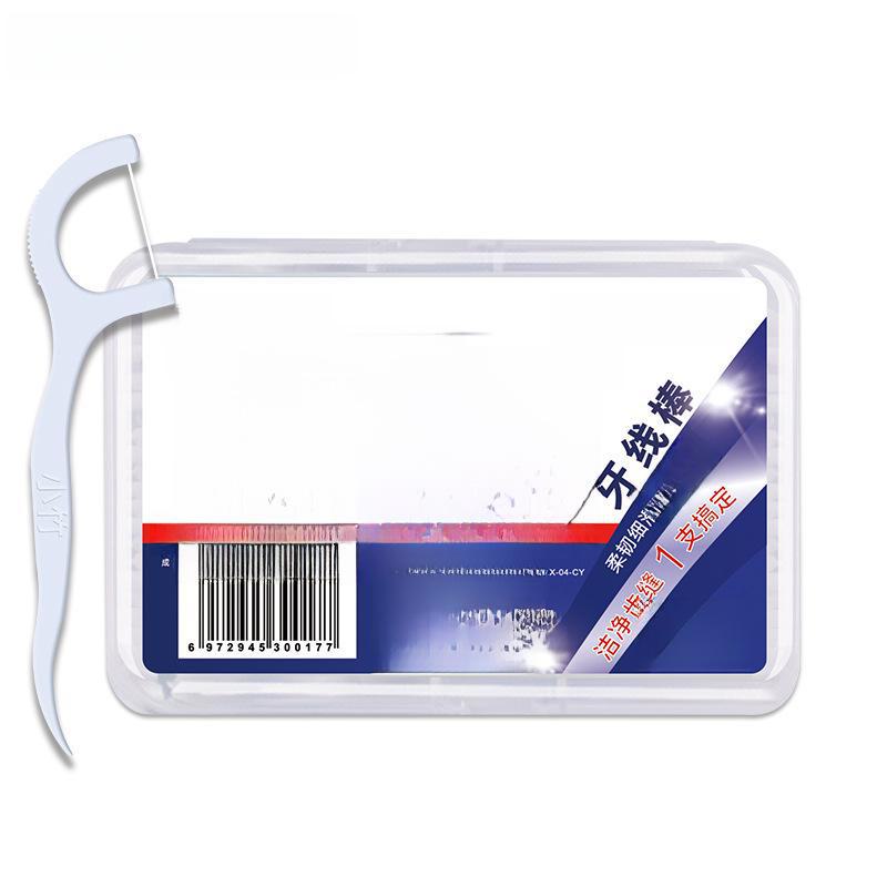 Compact Bamboo Dental Floss Sticks: 50-Pack, Individually Wrapped and Portable for Family Use