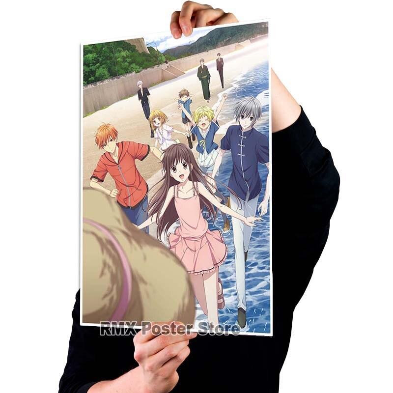Imprimare HD Anime Coș cu fructe Postere hârtie acoperită albă Poster de pictură Wall Art Decor Living Room Home Bar Decor Imagini