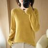 Women's Fashion Casual Solid Color Print Plus Size Autumn Winter Long Sleeve O-Neck Sweaters