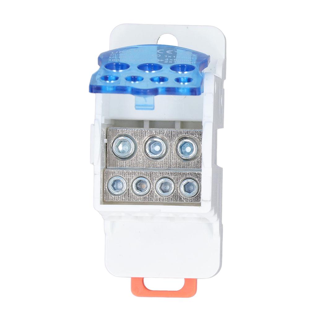UKK80A Terminal Block Power Junction Box DIN Rail Mount Universal Electric Wire Splitter