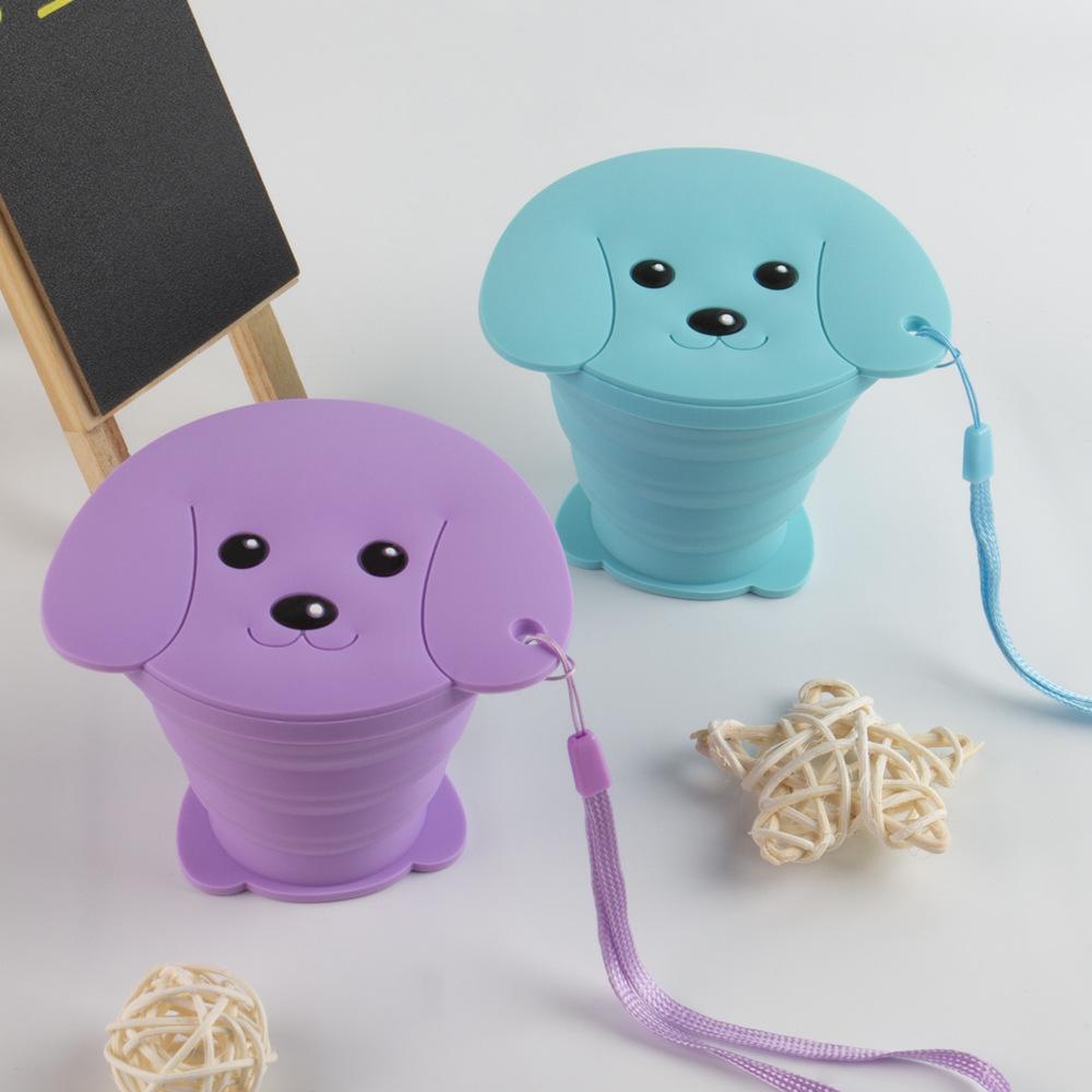 Folding Cup Lightweight Outdoor Use Active Cup Food-grade Shrinkage Gargle Cup Travel Silicone Folding Cup