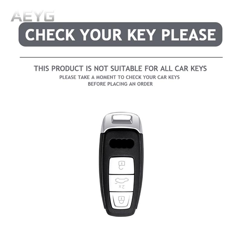 Carcasa de husă pentru chei de la distanță pentru A3 A4 B9 A6 A7 4K A8 E-tron Q5 Q8 C8 D5 SQ8 Geanta de protecție Accesorii pentru breloc