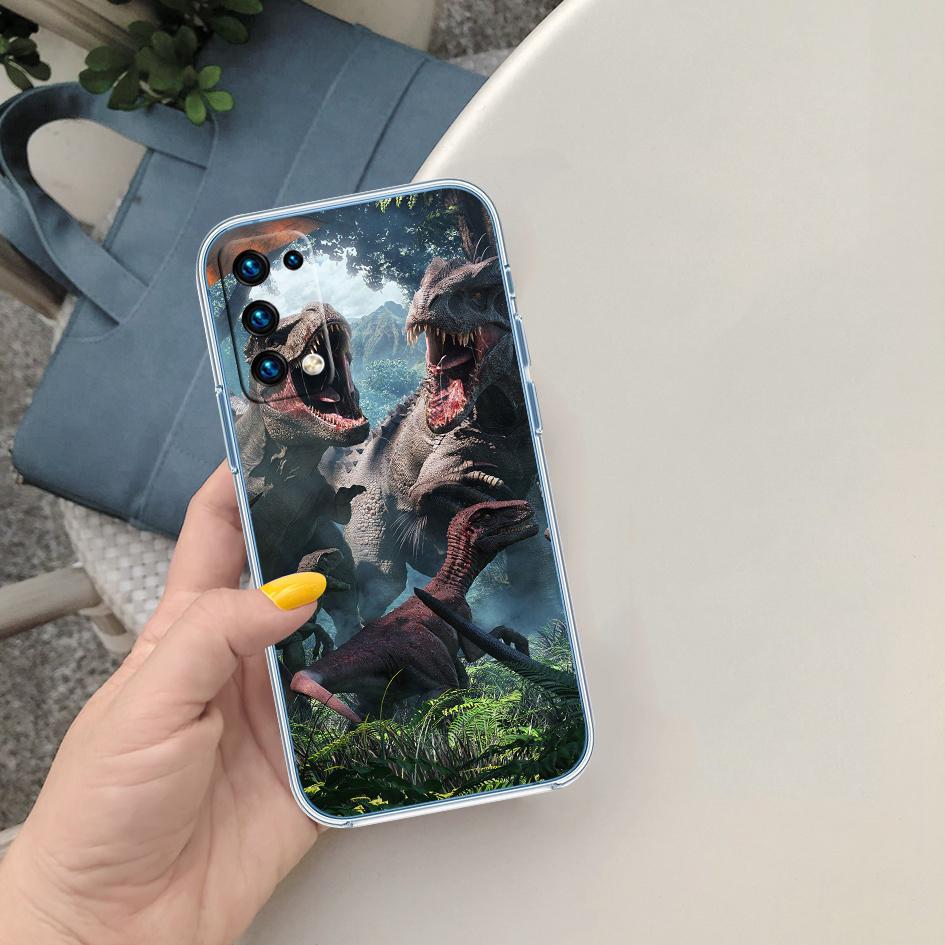 LO31 Dinosaur Transparent Phone Case for LG K22 K30 K40 K40S K41 K42 K50 K50S K51 K51S K52 K61 K62 K71 K92 Q60 Q61 V40 V50 V60