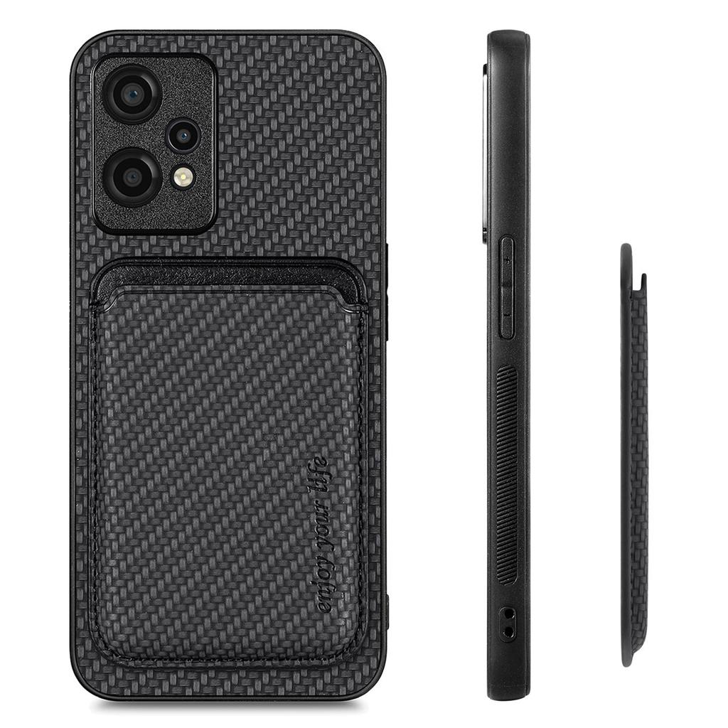 For Xiaomi 13 Pro 5G Detachable Card Holder Carbon Fiber Texture Phone Cover PU Leather+TPU+PC Phone Case