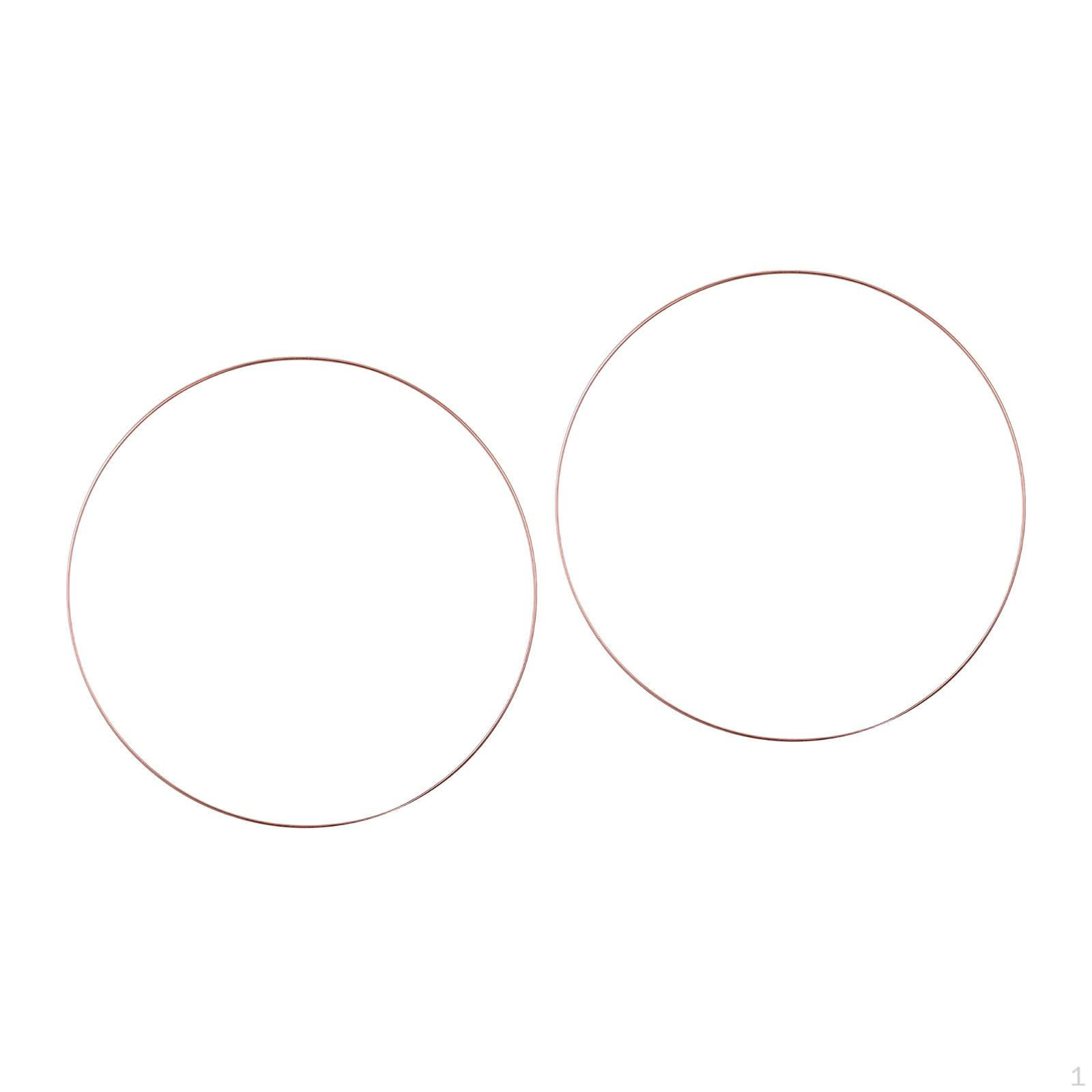 

2 Цветочных обруча, Металлические кольца для рукоделия, Элегантный макраме венок, Праздничные принадлежности, Офис,