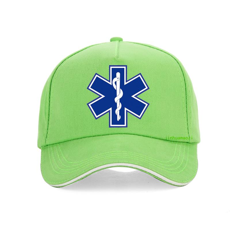 Star Of Life Print Hat Cap Emt Paramedic Emergency Medicine Baseball Cap Support For Those Emergency Medical Profession Hats