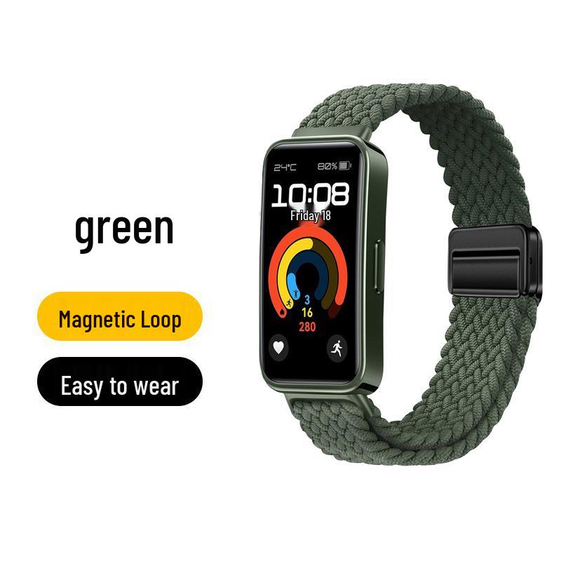 Huawei Band 10 Nylon Woven Strap with Magnetic Buckle for Smart Band 8/9