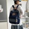 Schoolbag Trendy Retro Denim Backpack Male and Female Couples College Students School Bag Leisure Travel Backpack