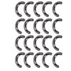 20 Set U-Ringe Metallbogenbrücke Tasche Handtasche Aufhängungsverschluss Kette Riemenverbinder Schnallen Leder