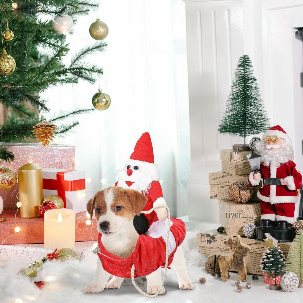 Santa Riding Horse Pet Costume for Dogs & Cats