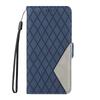 Applicable to Samsung A56 leather case Moto G84 two-color splicing rhombus small fragrant style card wallet case Redmi 14C