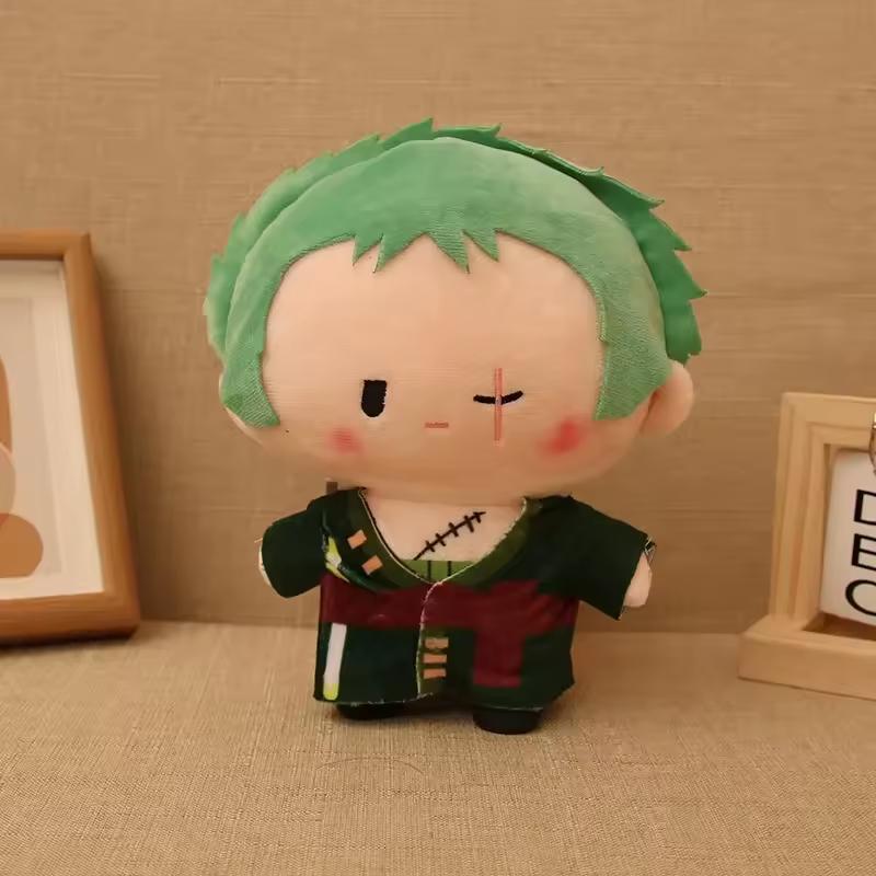 20Cm Luffyzoroace One Piece Plush Doll Anime Peripherals Cute Soft Stuffed Toys Throw Pillow Children Birthday Xmas Gifts