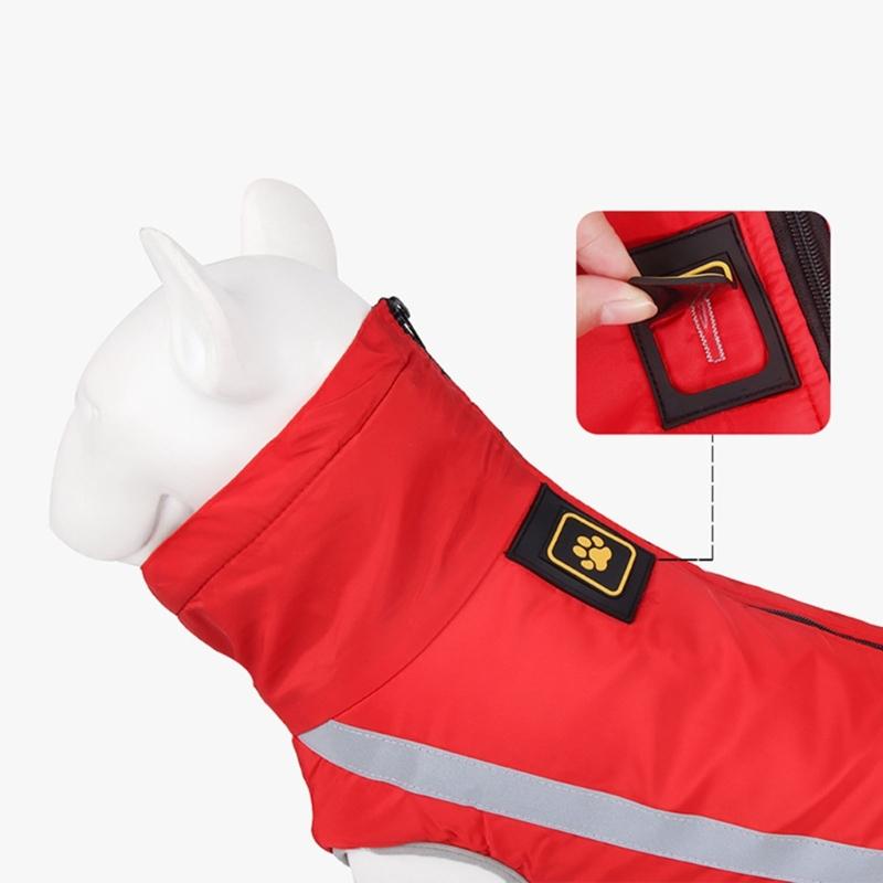 Fashion Dog Clothes Winter Clothes Puppy Autumn Jacket Reflective Warm Coat